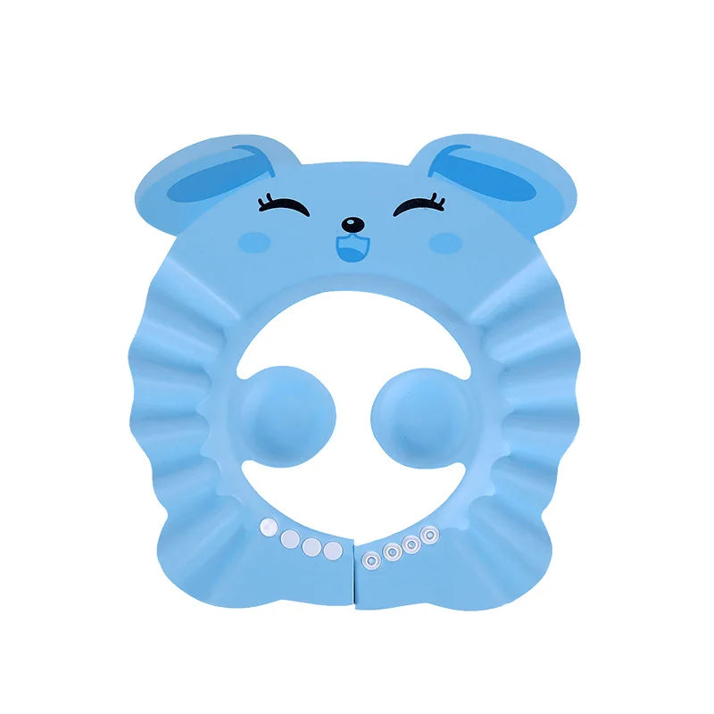 Baby Shower Soft Cap Adjustable Hair Wash Hat for Kids Ear Protection Safe Children Shampoo Bathing Shower Protect Head Cover
