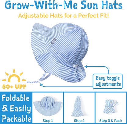 Gro-With-Me Kids’ Floppy Sun-Hats with 50+ UPF Protection for Baby Toddler Girls