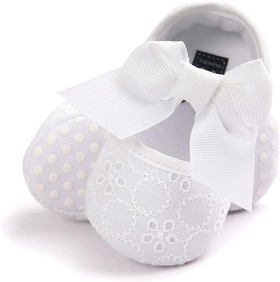 Baby Girls Princess Bowknot Soft Sole Cloth Crib Shoes Sneaker